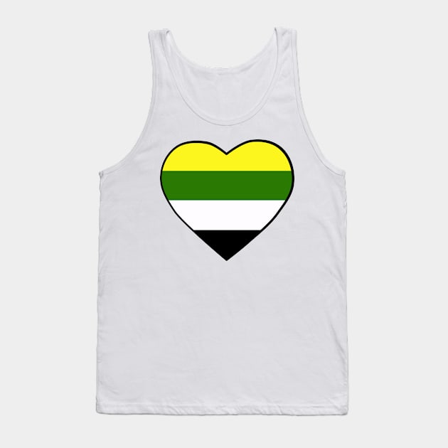 Pride Flag Heart Skoliosexual Tank Top by VanumChan